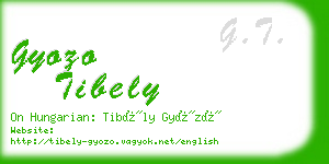 gyozo tibely business card